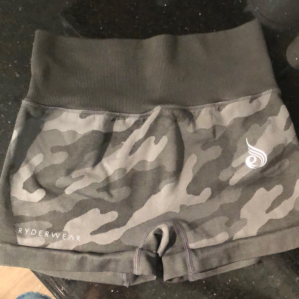 Ryderwear high waisted camo shorts